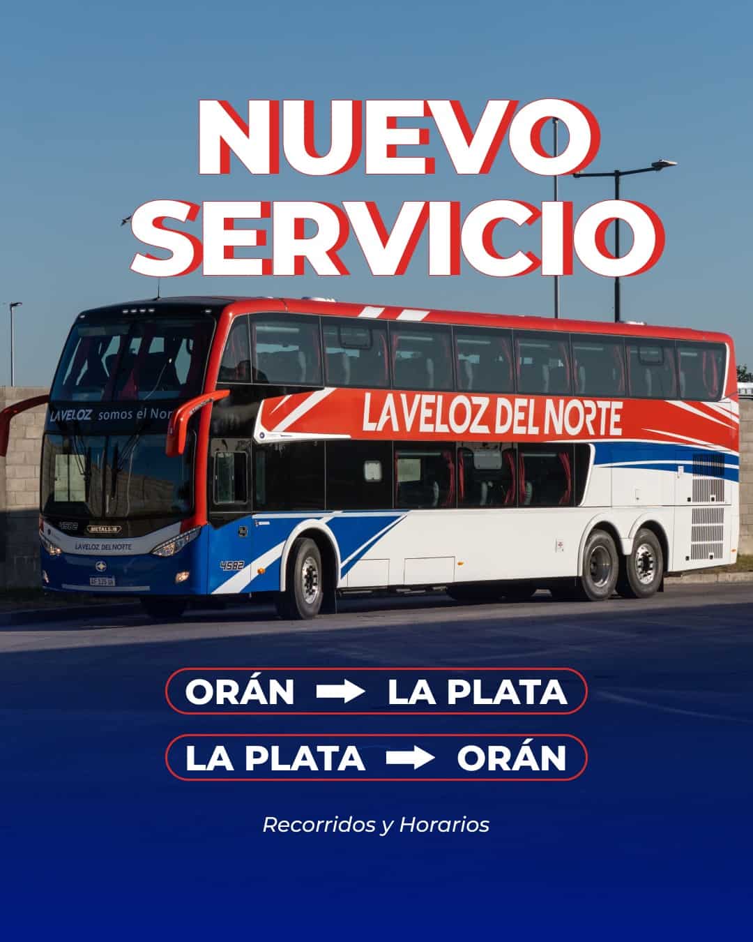 Servicio de La Veloz del Norte: Orán – La Plata